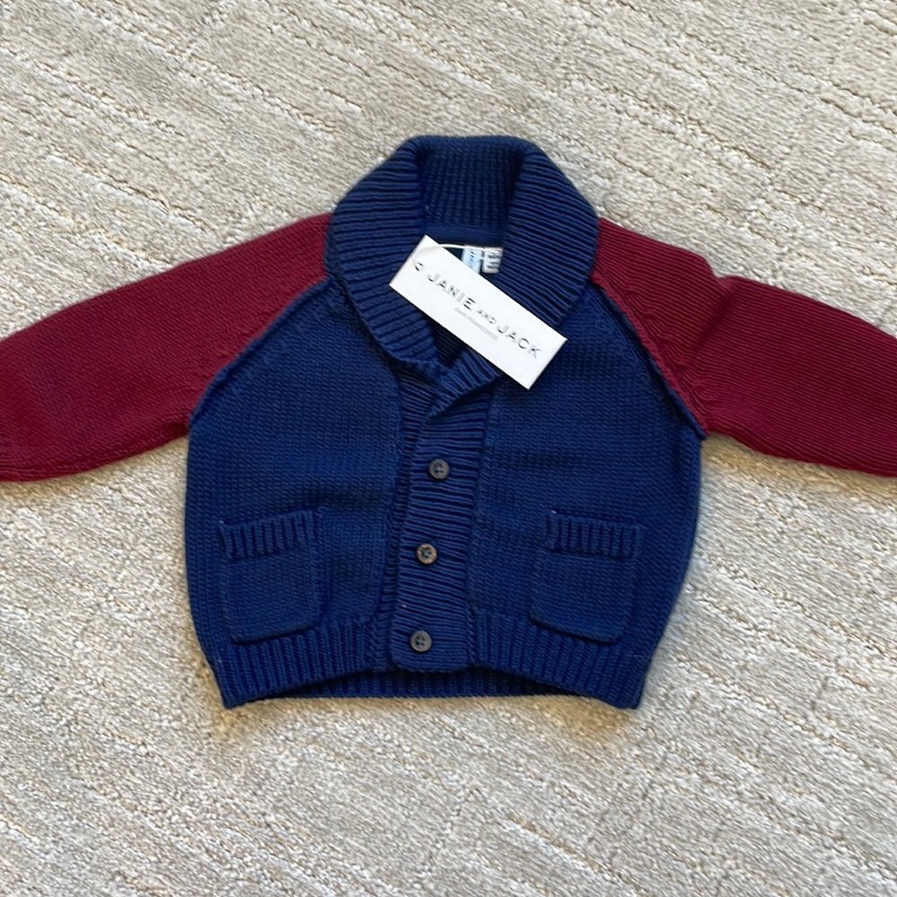Janie and Jack button front sweater